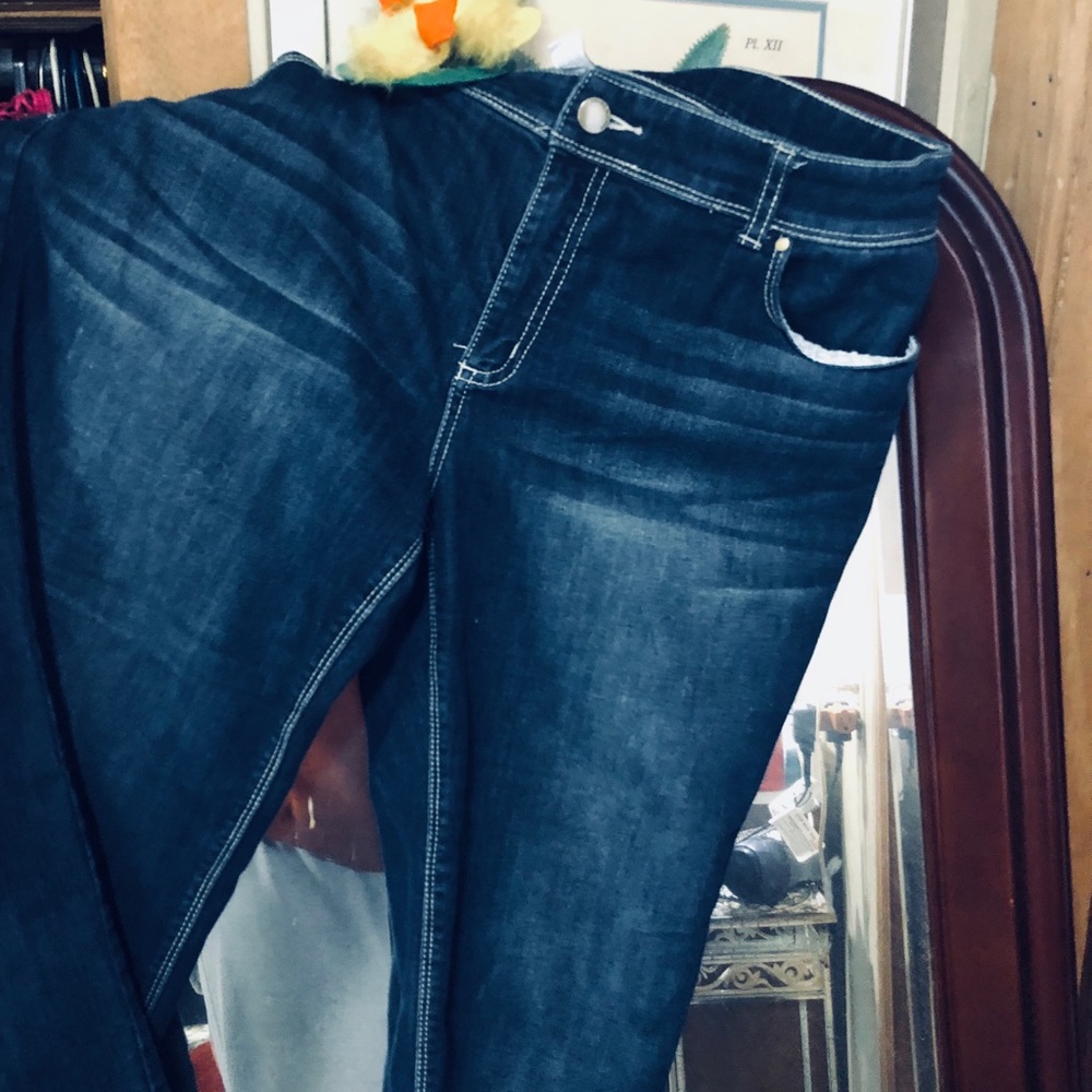 Chico’s straight leg, full length jeans!